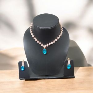 American Diamond Necklace Set.