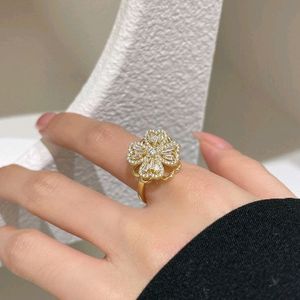 Anti Tarnish Heart Spinning Ring