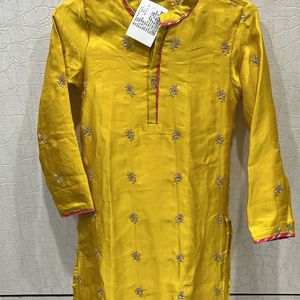 Festive Kurta In Yellow Color