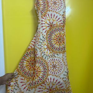 Cream A-Line dress