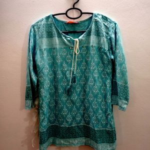 Blue Short Kurti