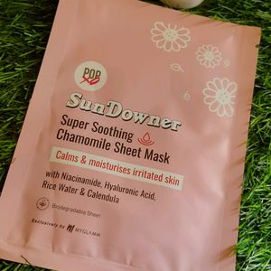 Popxo Sundowner Soothing Chamomile Sheet Mask🌸