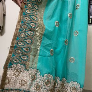 Heavy Border Saree