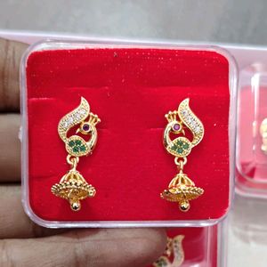 Gold Jumki Earrings