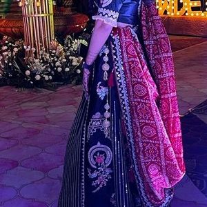 Black lehenga With Chunri Print dupatta