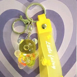 💛Cute Yellow Colour Teddy Bear Keychain 🧸