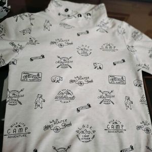 White T Shirt For 8-10 Year Old Boy