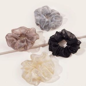 Organza Plain Scrunchies (Large Size)