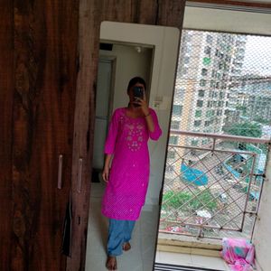 Pink Designer Kurti