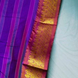 Multi Colour Kanjeevaram Silk Saree