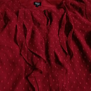 Red Color Designer Top