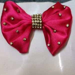 Scrunchie with Bow Hair Clip