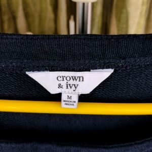 Crown and Ivy Dark Blue Sweatshirt/Shirt ❤