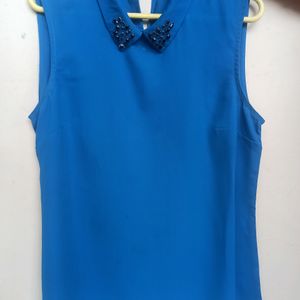 Peter Pan Collar Top.. Bought It From MAX Bahrain
