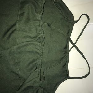 Branded Dark Green Top