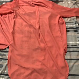 Pink high low Shirt