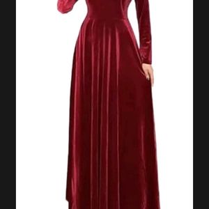 Red Velvet Gown