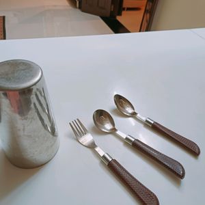 Glass With Spoon