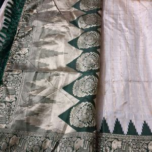 Combo Offer ...full Embroidery Work Saree WITH