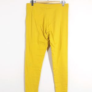 Yellow Ankle Length Leggings (Women's)