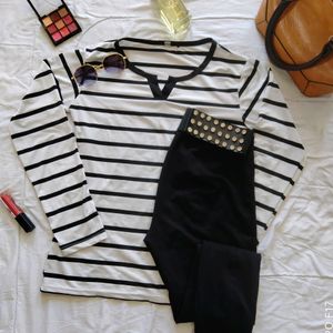 Black White Line T-shirt