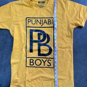 T Shirt With Label Of Punjabi Boys