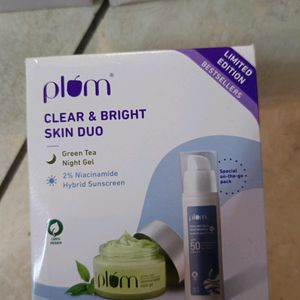 SEALED PACK PLUM NIGHT GEL + SPF COMBO