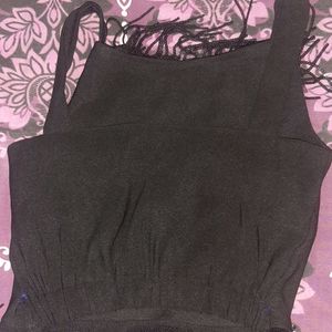 baby girl black top