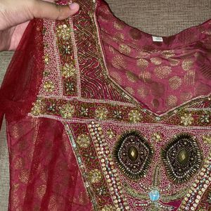 Maroon Anarkali Kurti -Price Drop