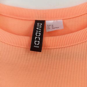 H&M Orange Crop Top For Women