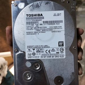 2TB toshiba Internal Harddisk(HDD)- 100% Health