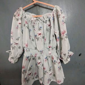 Puff Sleeve Floral Top