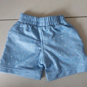 Denim Jeans Pant & Baby Shorts And Top Set Combo