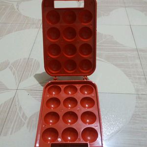 Plastic Portable 12 Eggs Carrier Storage Box