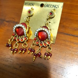 Red Stone Jewellery Set