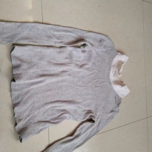 A Grey Colloar Sweater