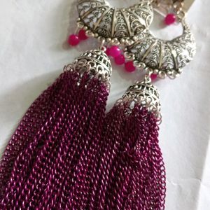 Beauty Full Rani Pink Earrings