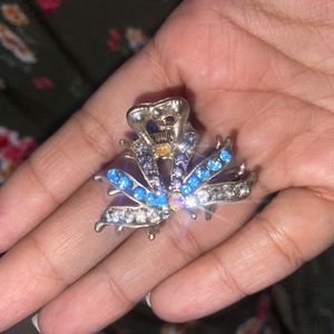 Blue Crystal Hair Clip