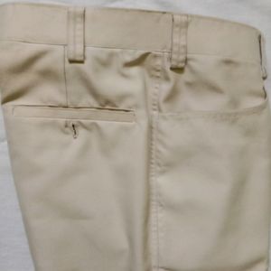 Beige Formal Pants