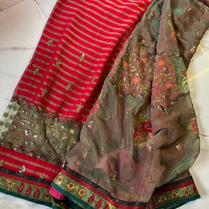 Heavy Embroidery Saree