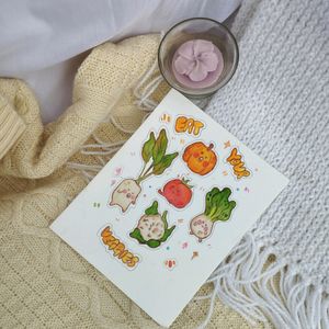 Hand-painted Stickers (Veggies)