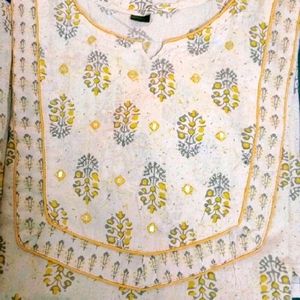 Cotton Kurti With Dupatta