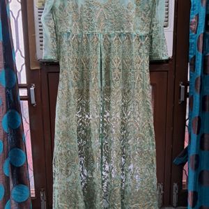 Offers R Welcomed Fr Pure Georgette Net Heavy Gown