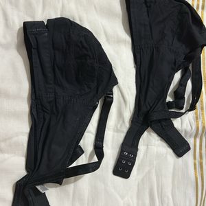 V Star Black Bras