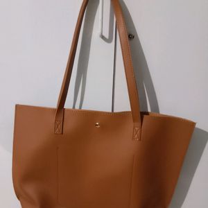 Brown large handbag