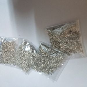 Pack of 4 (80 gms) Silver Beads Each 20g