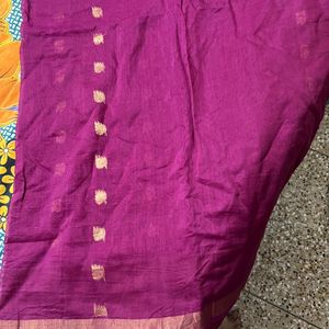 Chanderi Cotton Saree in excellent condition.