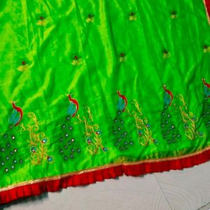 Beautiful Peacock 🦚 Embroidery Design Saree