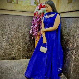 ROYAL BLUE ETHNIC GOWN