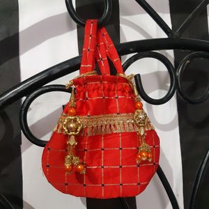 Red Potli Bag